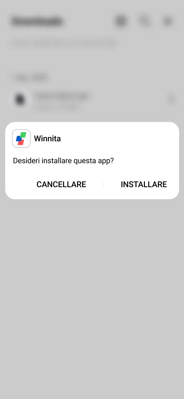 Completa installazione Winnita entra e inizia a giocare.