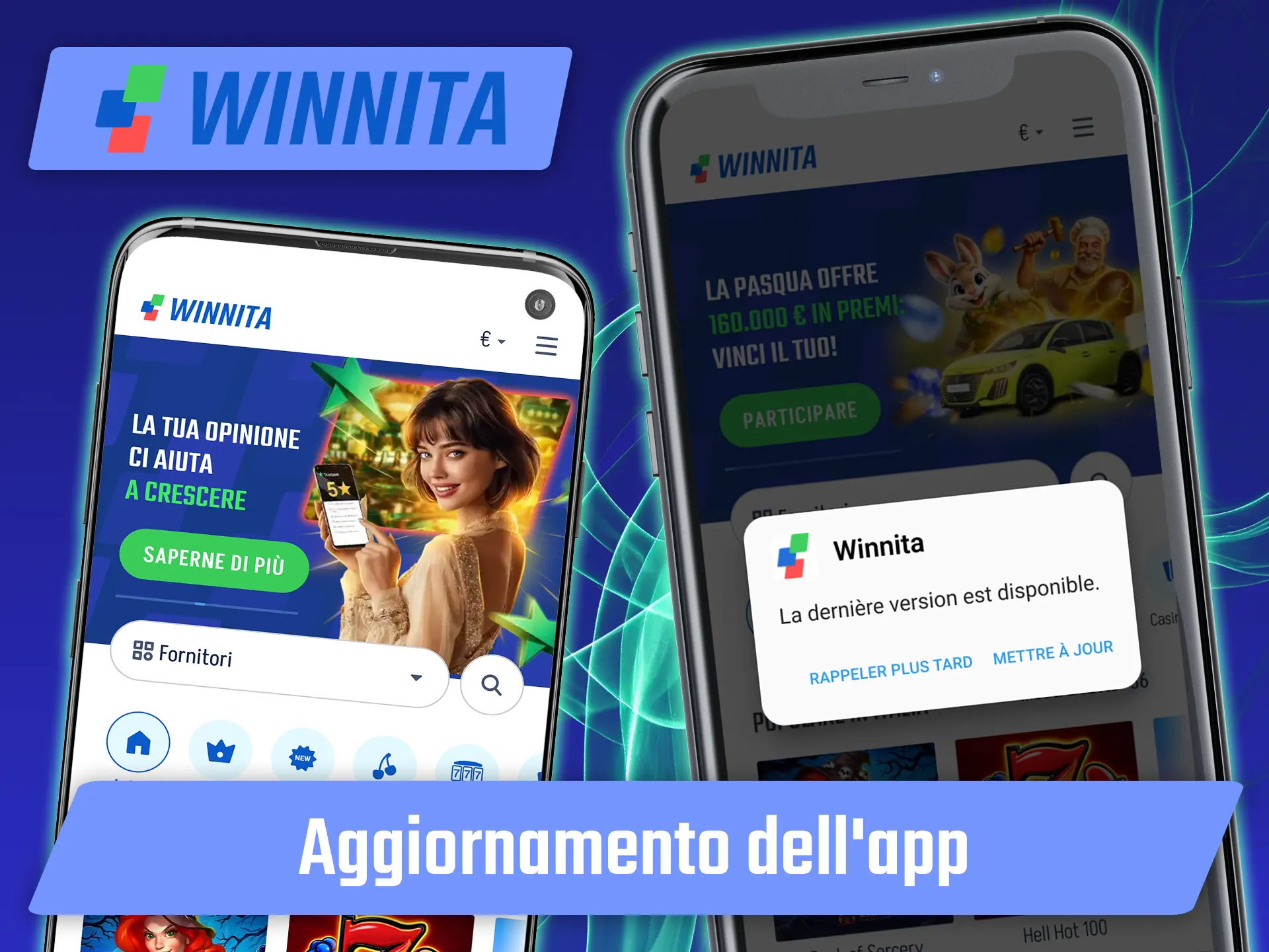 Scarica l'ultimo aggiornamento disponibile dell'app Winnita.