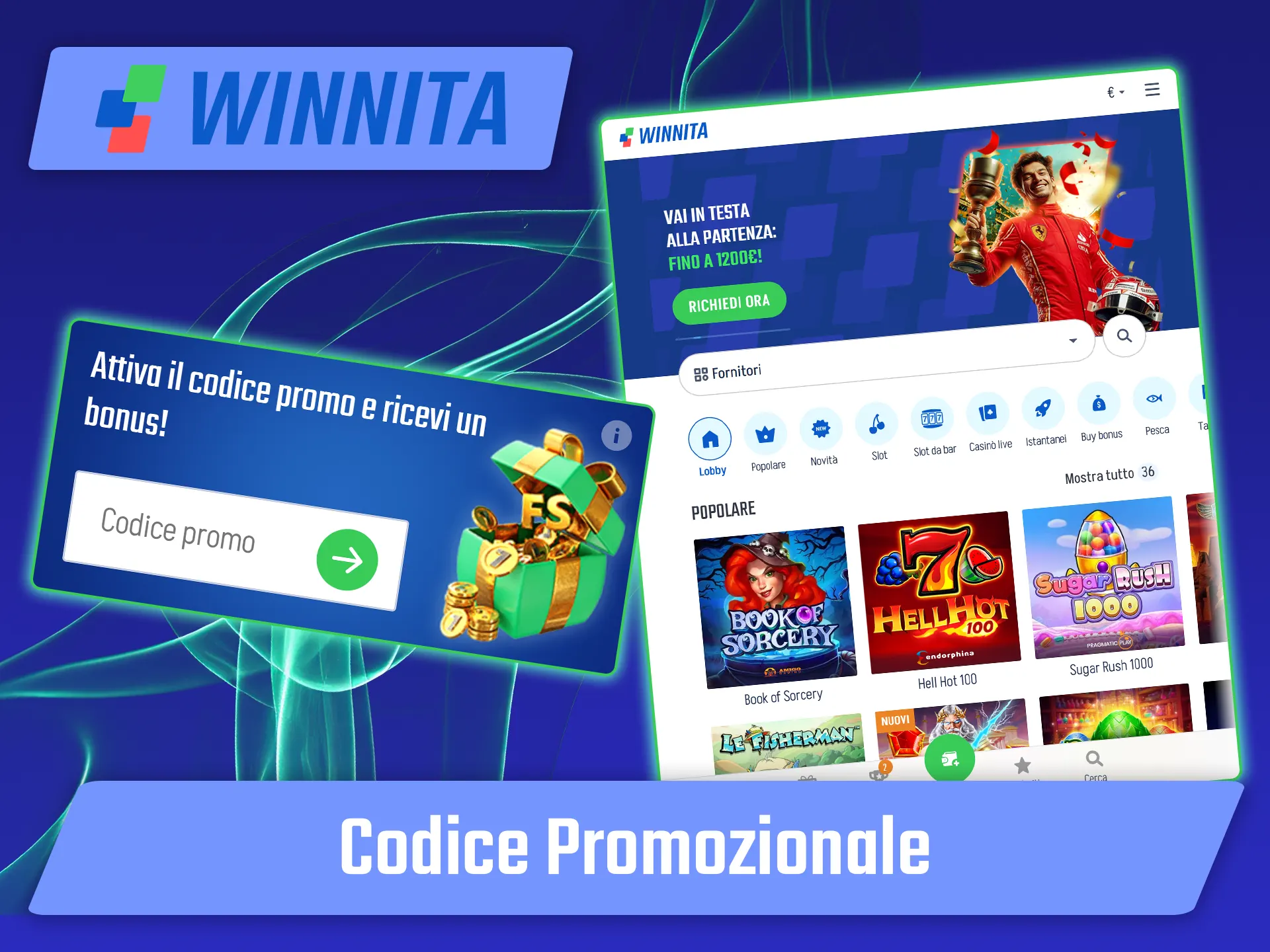 Utilizza il codice speciale per ottenere bonus esclusivi su Winnita.