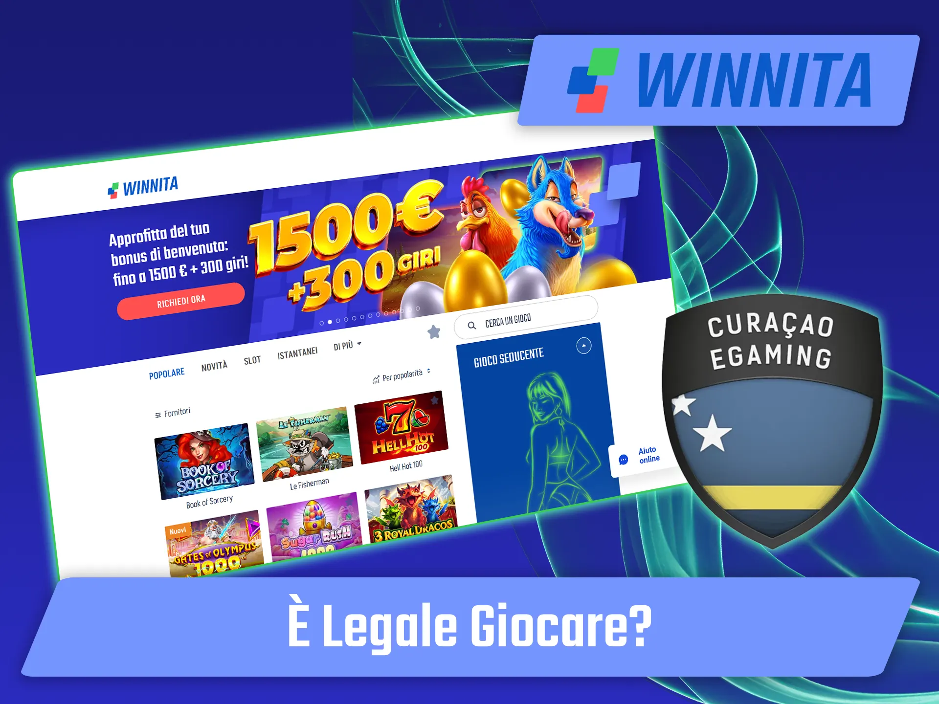 Verifica le licenze ufficiali e i parametri di sicurezza della piattaforma Winnita.