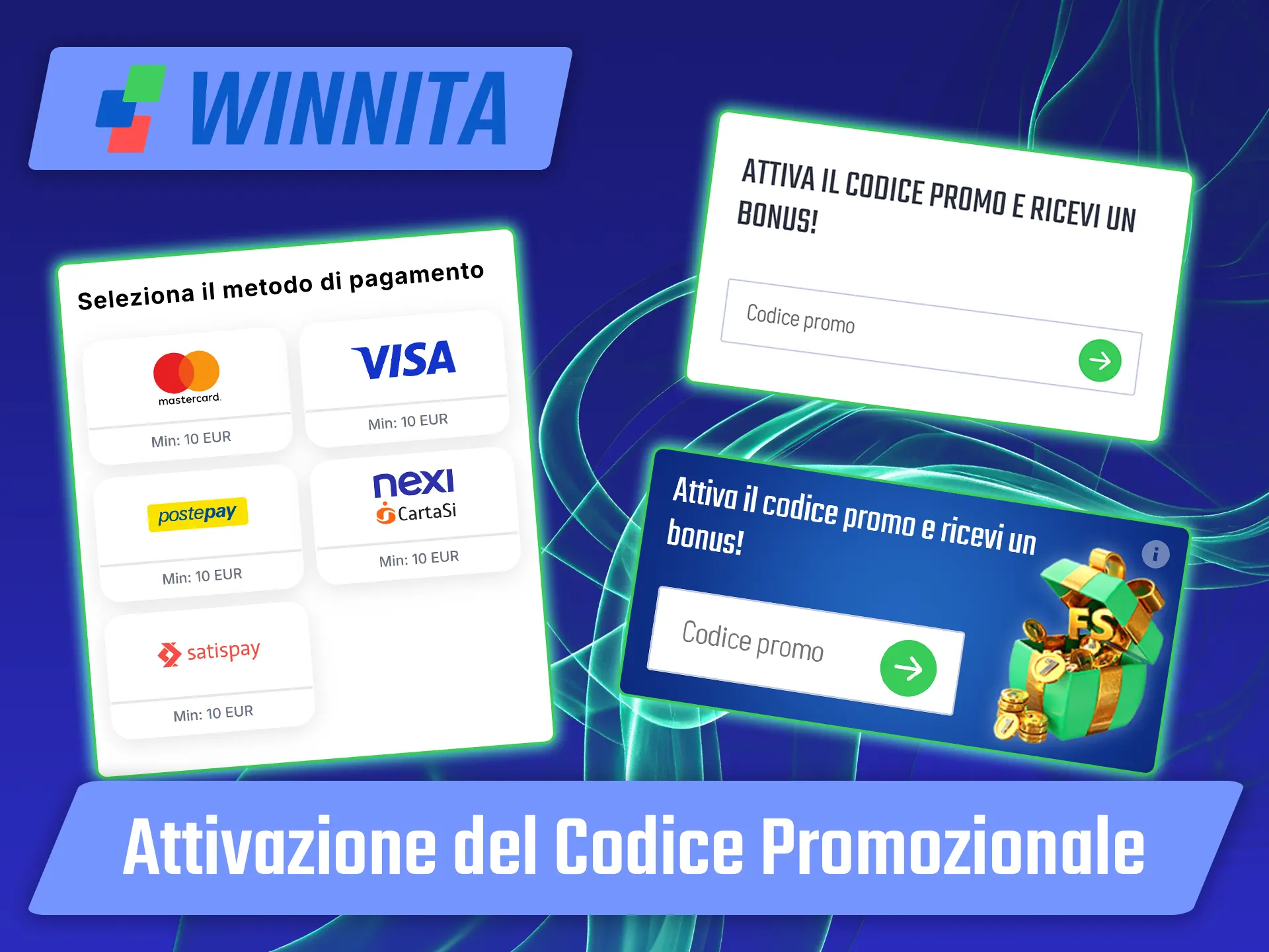Riscatta i tuoi bonus comodamente dal tuo smartphone con l'app Winnita.