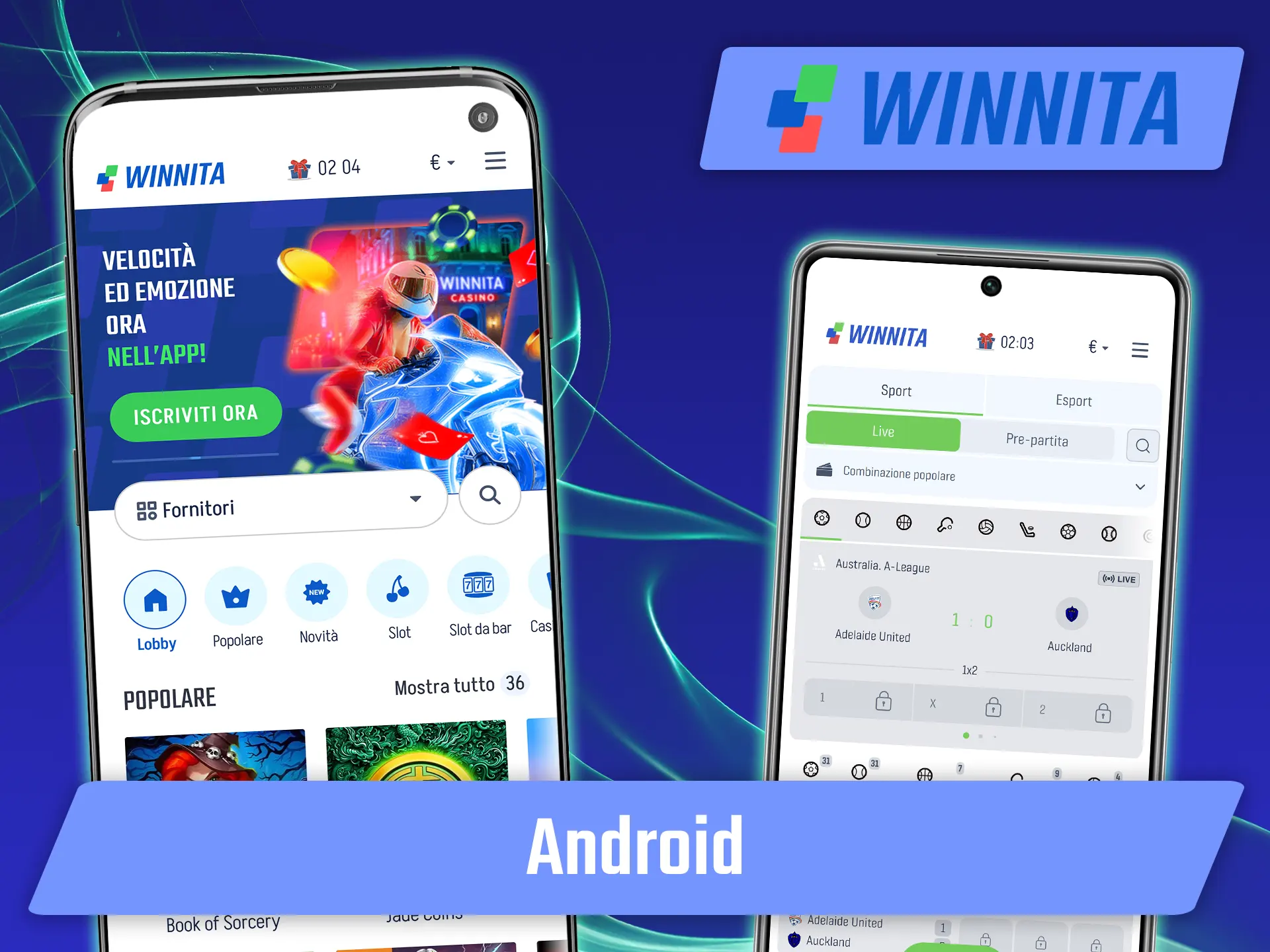 Scarica il file APK ufficiale per il tuo dispositivo Android su Winnita.