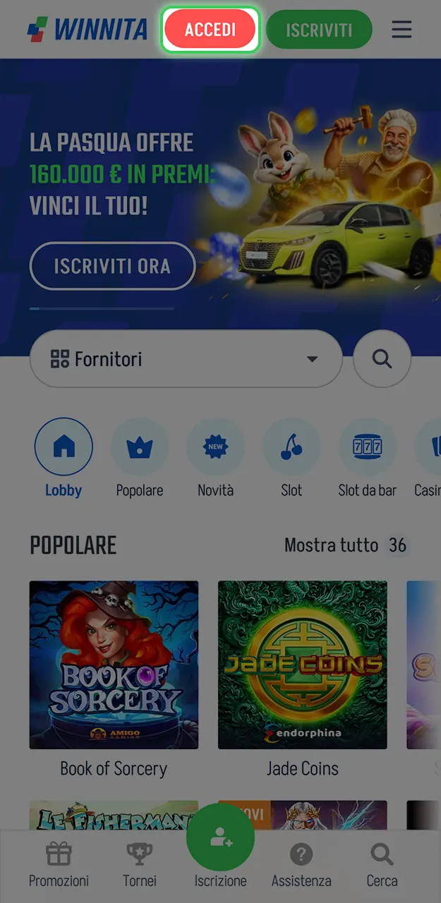 Entra nel tuo spazio personale e divertiti con i giochi di Winnita.