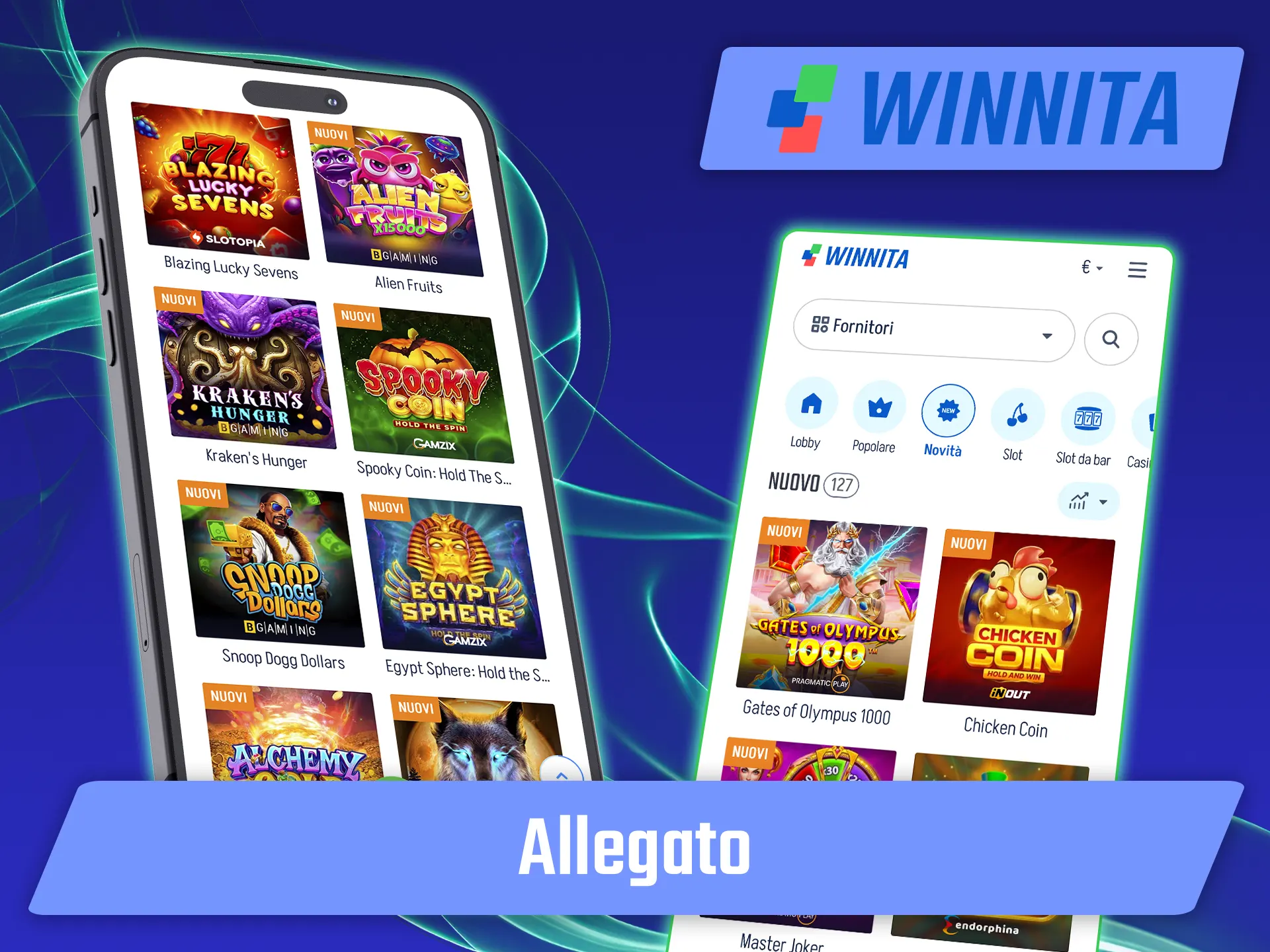 Gioca alle slot dal tuo cellulare su Winnita.
