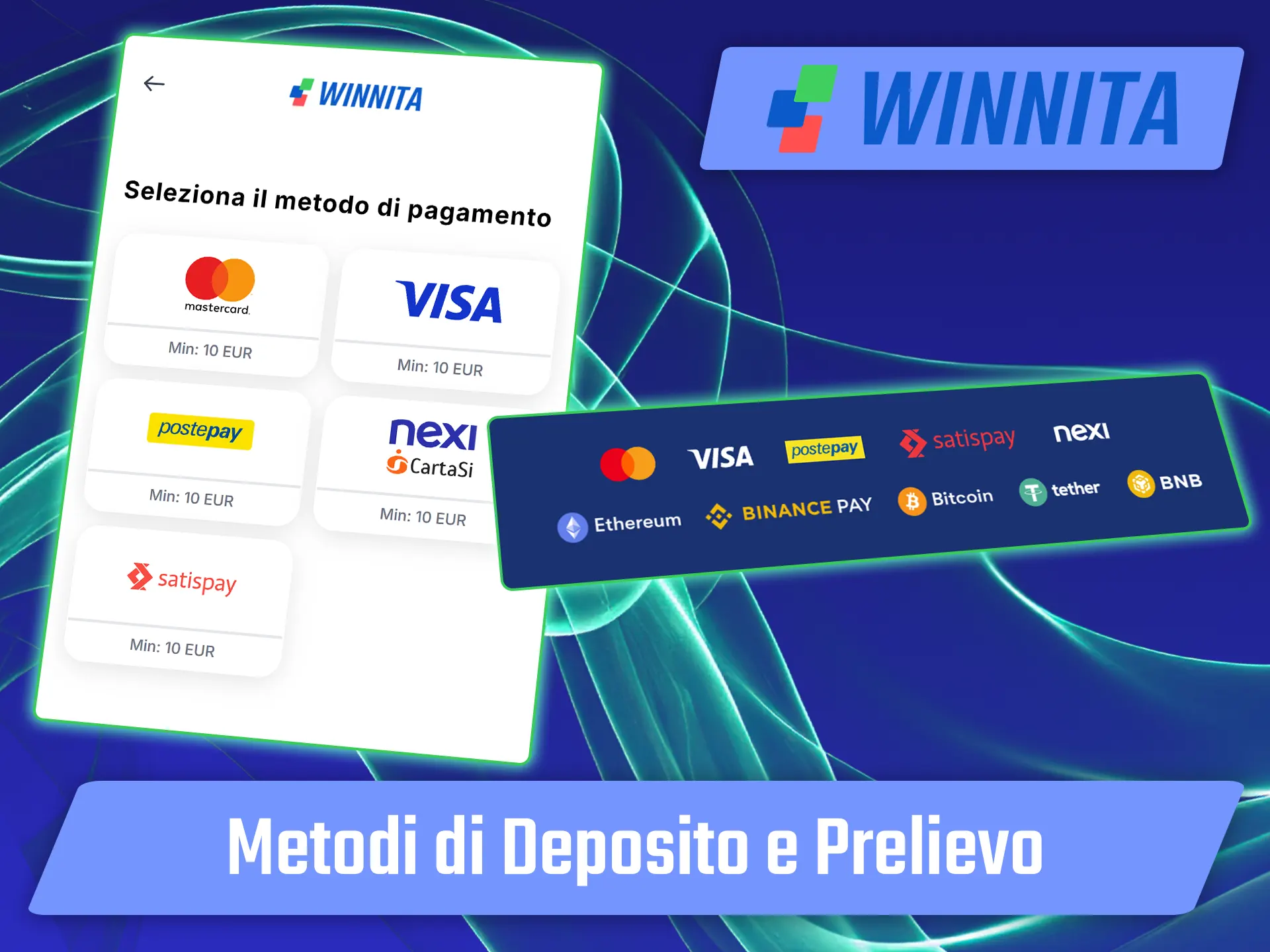 Gestisci le tue finanze con le opzioni di pagamento affidabili di Winnita.