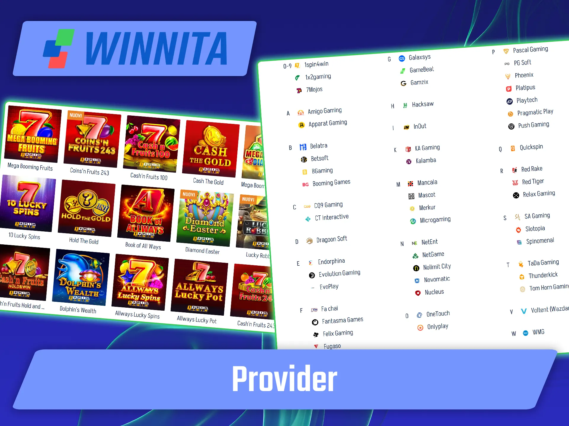 Scopri i migliori produttori mondiali che forniscono i giochi a Winnita.