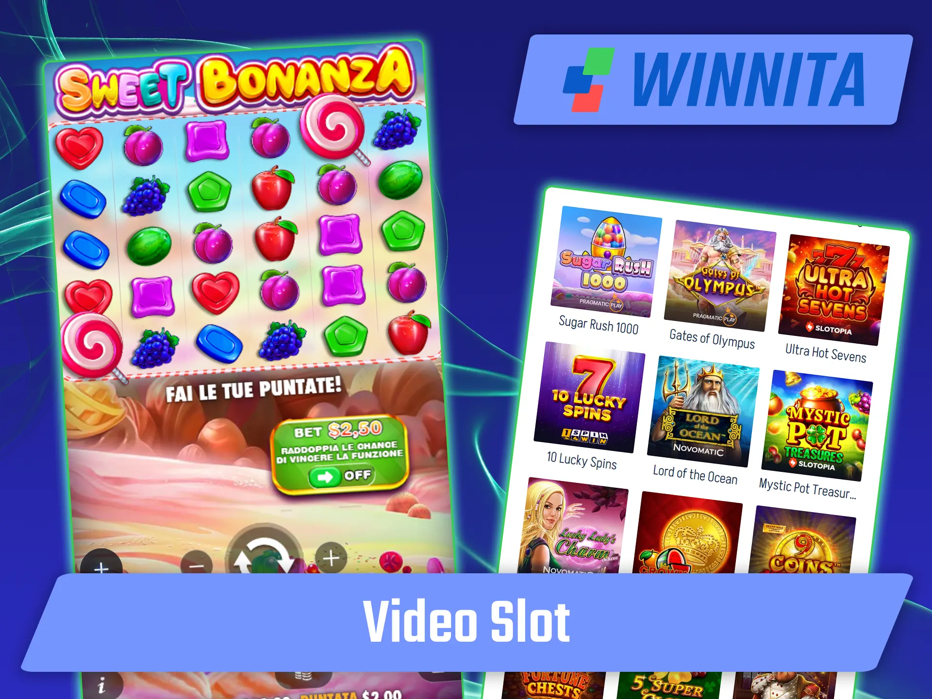 Goditi i bonus delle video slot di Winnita.