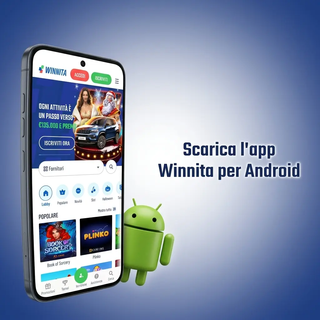 App Winnita per Android: guida al download e installazione dell'APK su dispositivi Android 6.0+